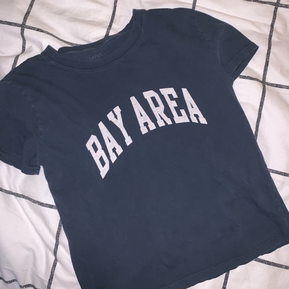 Brandy Melville Bay Area navy brandy tee